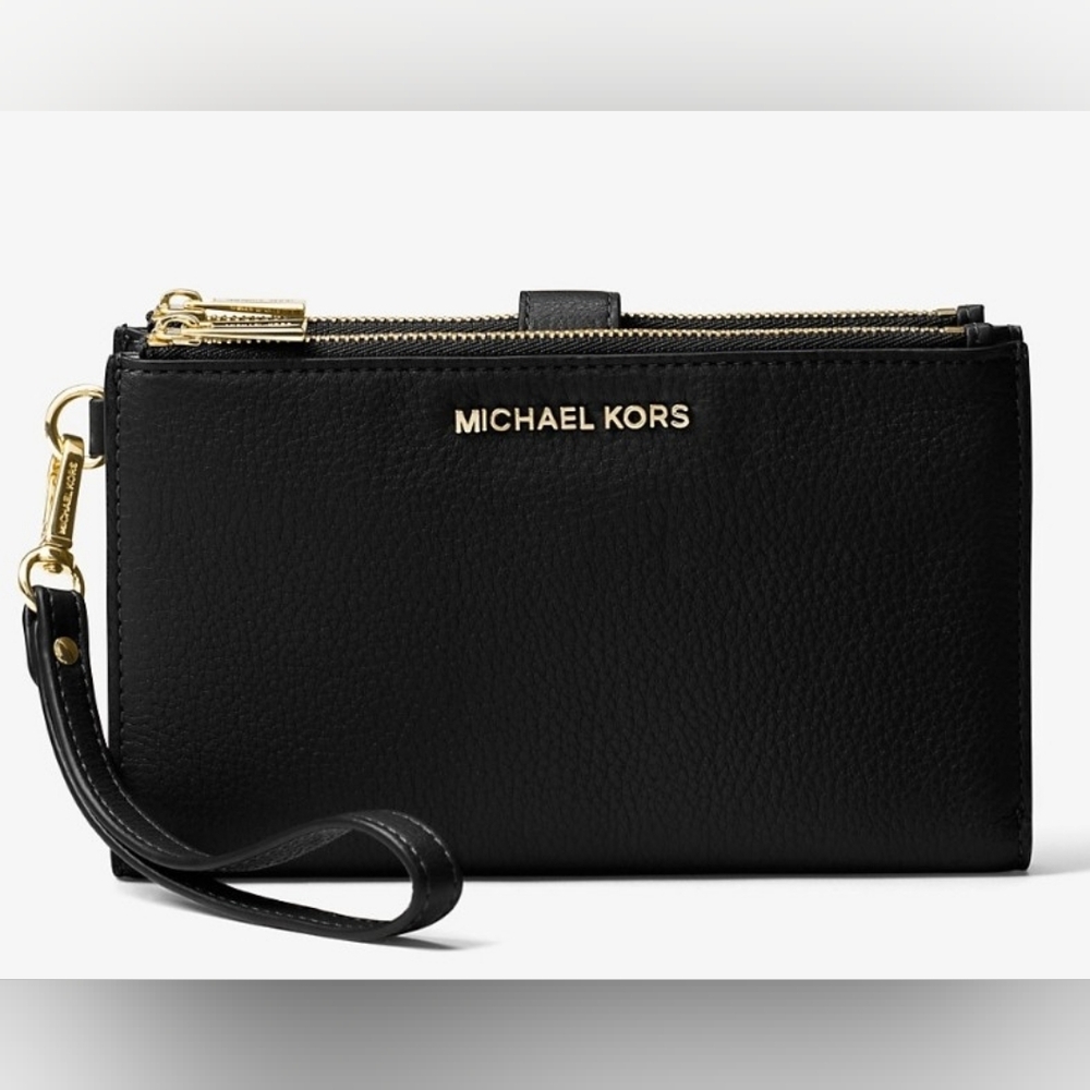 Michael Kors Adele Leather Smartphone Wallet, Black